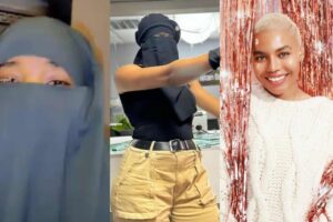 Muslim lady calls out Nancy Isime for rocking a Niqab for a movie