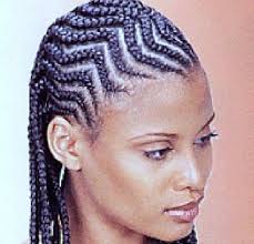 Image result for african girls with zig zag cornrows