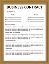 Business Contract Template | Word, Excel & PDF Templates | Contract  template, Word template, Business budget template